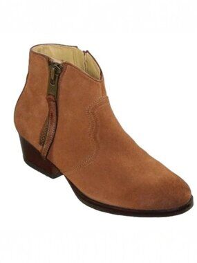 Bussola Alameda Annie Camel Brown Western Inspired Short Boot Size 36